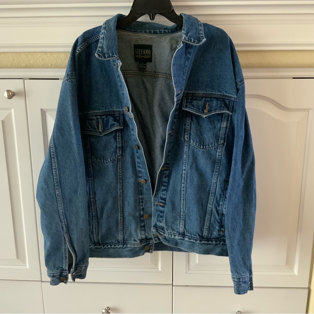 Vintage Stefano Man trucker jean jacket size XL